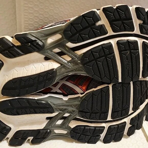 Asics Gel Kayano 20 Running Shoes Mens 9 20th Anniversary Orange Gray T3N2N Rare - Picture 16 of 16